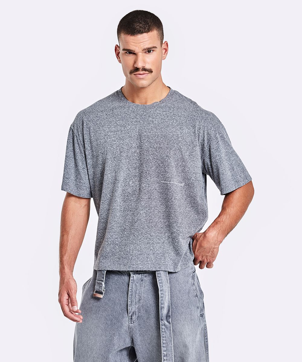 51PERCENT Slub T-Shirt - Grey