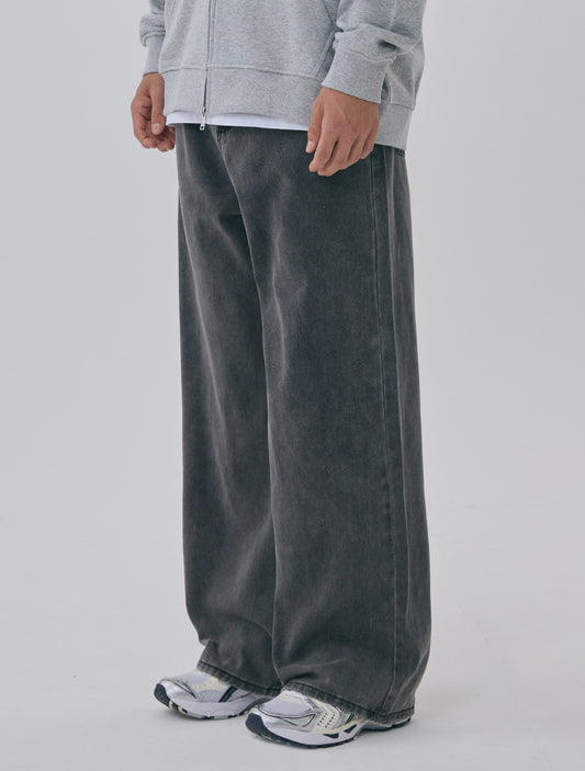 AGOD Wide Denim Pants - Gray