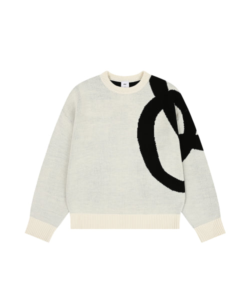 OY BOLD LOGO KNIT - Beige