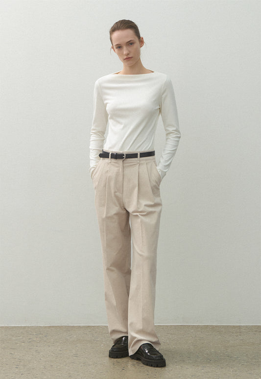 ATELIER NAIN ESSENTIAL CORDUROY TWO-TUCK PANTS